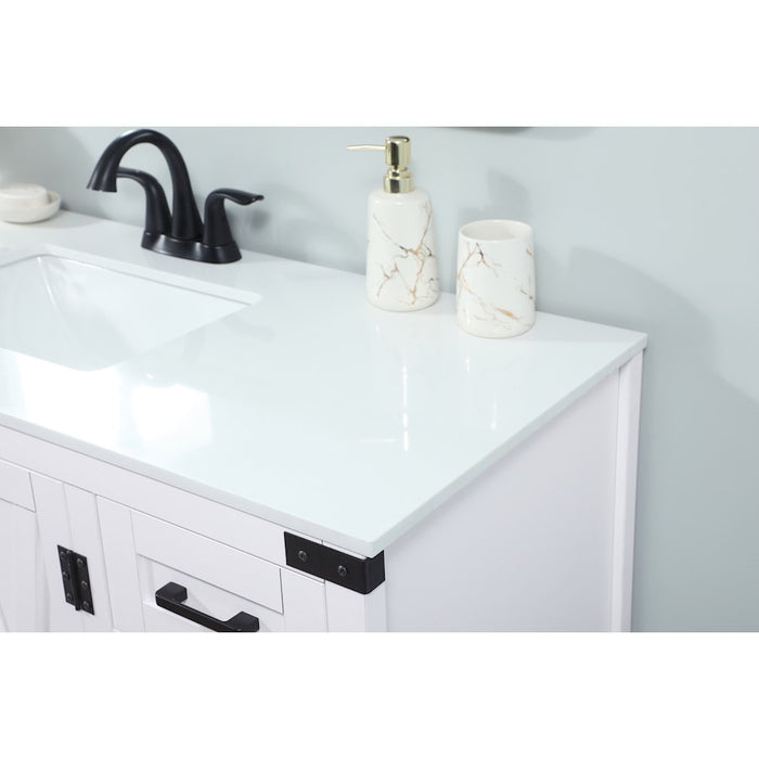 Elegant Kitchen/Bath Grant 48" Single Bathroom Vanity, White