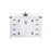 Elegant Grant 48" Single Bathroom Vanity, White/Backsplash - VF90248WH-BS
