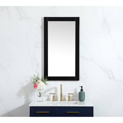 Elegant Decor Aqua Vanity Mirror 18X32", Black