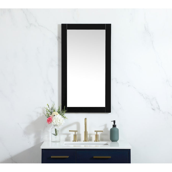 Elegant Decor Aqua Vanity Mirror 18X32", Black