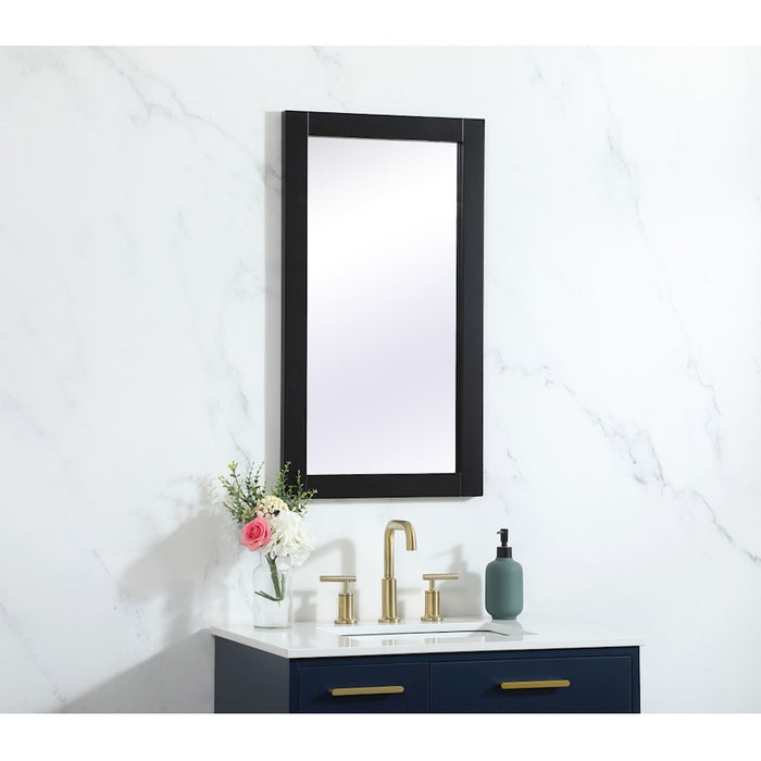 Elegant Decor Aqua Vanity Mirror 18X32", Black