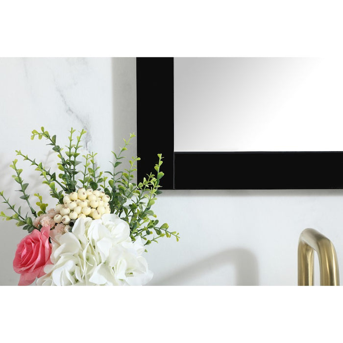 Elegant Decor Aqua Vanity Mirror 18X32", Black