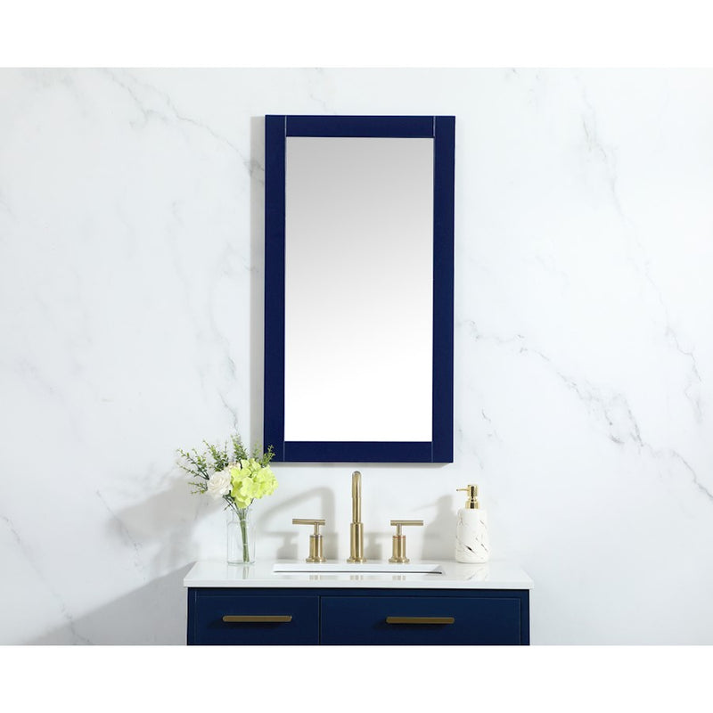 Elegant Decor Aqua Vanity Mirror 18X32", Blue