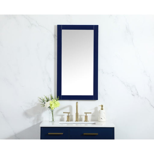 Elegant Decor Aqua Vanity Mirror 18X32", Blue