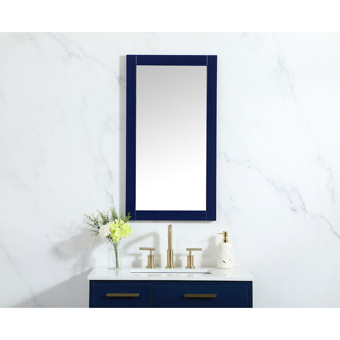 Elegant Decor Aqua Vanity Mirror 18X32", Blue