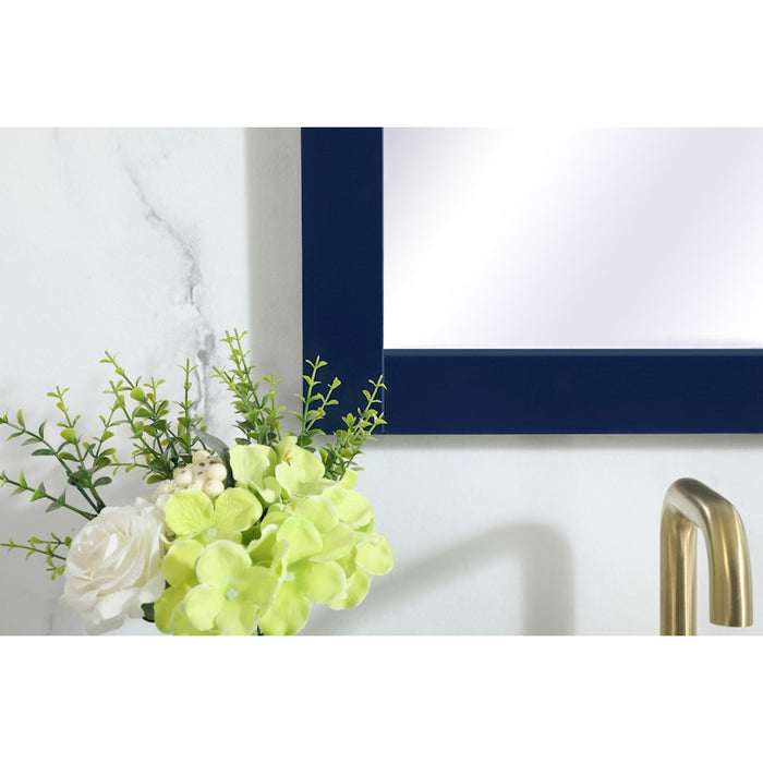 Elegant Decor Aqua Vanity Mirror 18X32", Blue