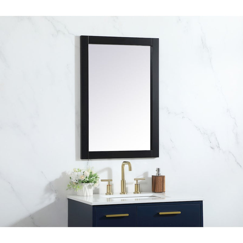 Elegant Decor Cole Vanity Mirror 22X32", Black