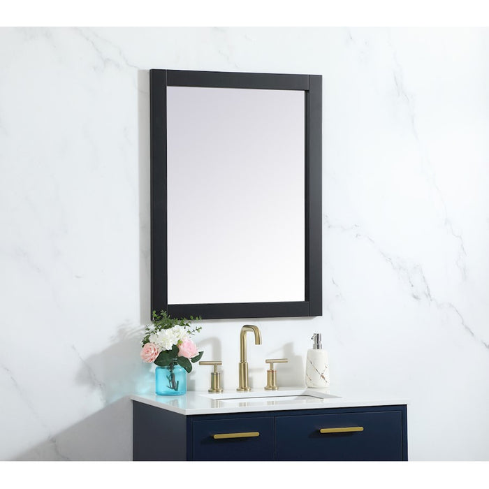 Elegant Decor Aqua Vanity Mirror 24X32", Black