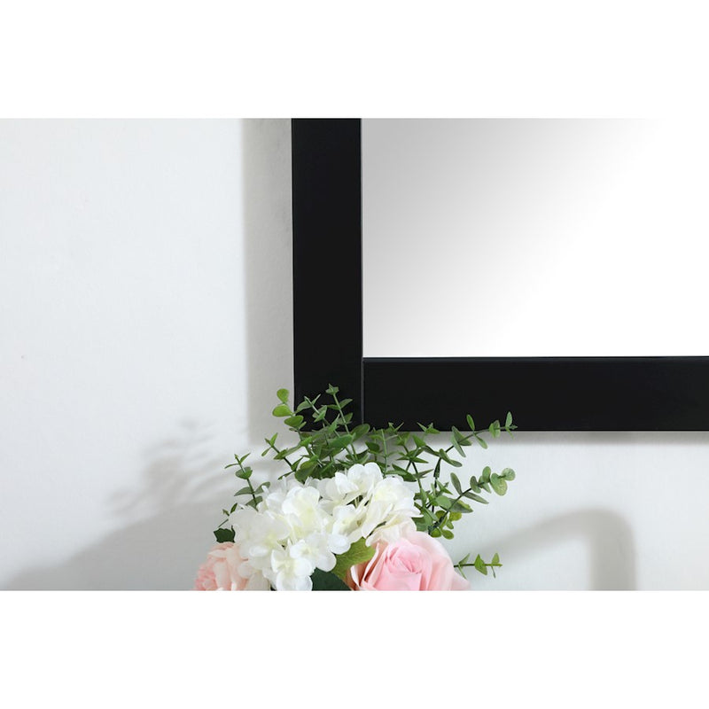 Elegant Decor Aqua Vanity Mirror 24X32", Black