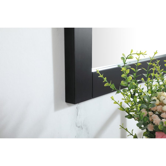 Elegant Decor Aqua Vanity Mirror 24X32", Black
