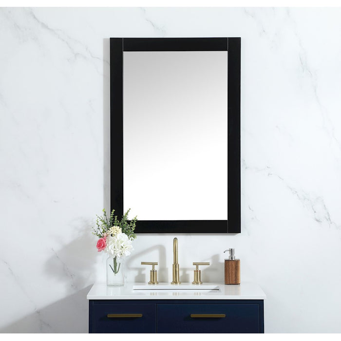 Elegant Decor Aqua Vanity Mirror 24X36", Black