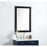 Elegant Decor Aqua Vanity Mirror 24X36", Black