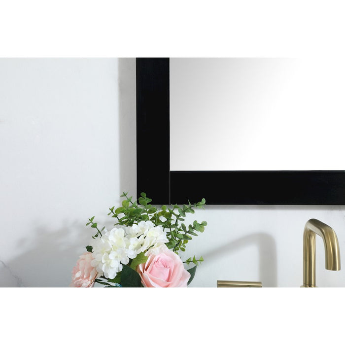 Elegant Decor Aqua Vanity Mirror 24X36", Black