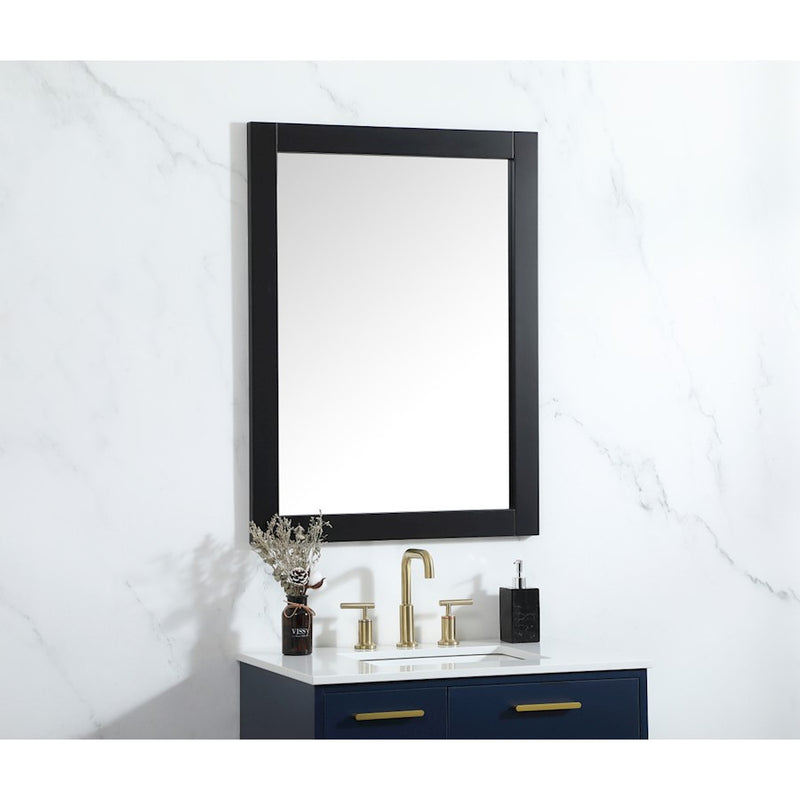 Elegant Decor Aqua Vanity Mirror 27X36", Black