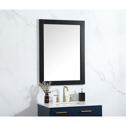 Elegant Decor Aqua Vanity Mirror 27X36", Black
