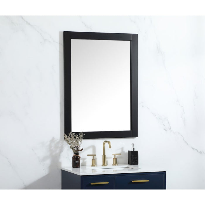 Elegant Decor Aqua Vanity Mirror 27X36", Black