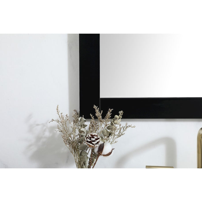 Elegant Decor Aqua Vanity Mirror 27X36", Black