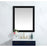 Elegant Decor Aqua Vanity Mirror 30X36", Black