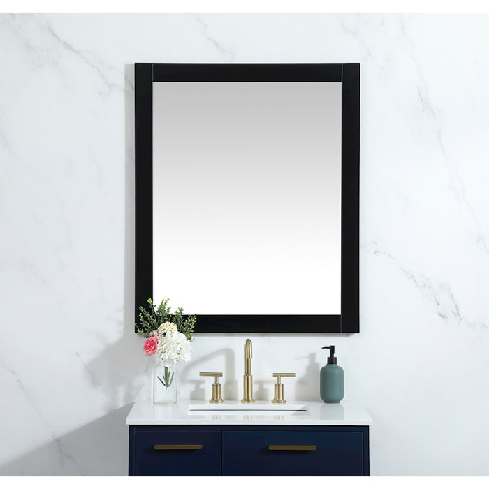 Elegant Decor Aqua Vanity Mirror 30X36", Black