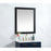 Elegant Decor Aqua Vanity Mirror 30X36", Black