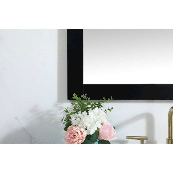 Elegant Decor Aqua Vanity Mirror 30X36", Black