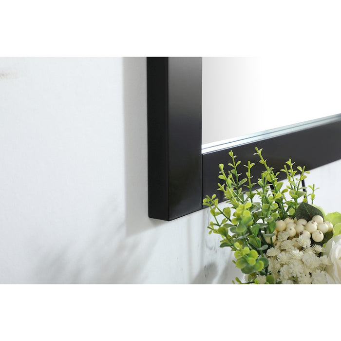 Elegant Decor Aqua Vanity Mirror 30X36", Black