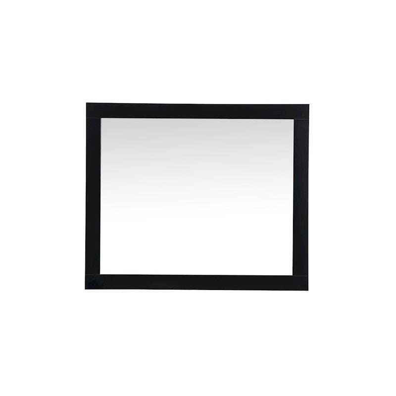 Elegant Decor Aqua Vanity Mirror 30X36", Black