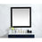 Elegant Decor Aqua Vanity Mirror 36X36", Black