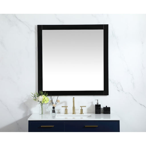 Elegant Decor Aqua Vanity Mirror 36X36", Black