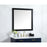 Elegant Decor Aqua Vanity Mirror 36X36", Black