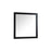 Elegant Decor Aqua Vanity Mirror 36X36", Black