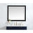 Elegant Decor Aqua Vanity Mirror 42X36", Black