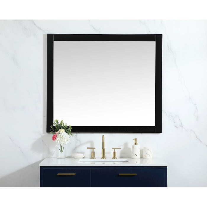 Elegant Decor Aqua Vanity Mirror 42X36", Black