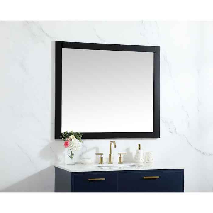 Elegant Decor Aqua Vanity Mirror 42X36", Black