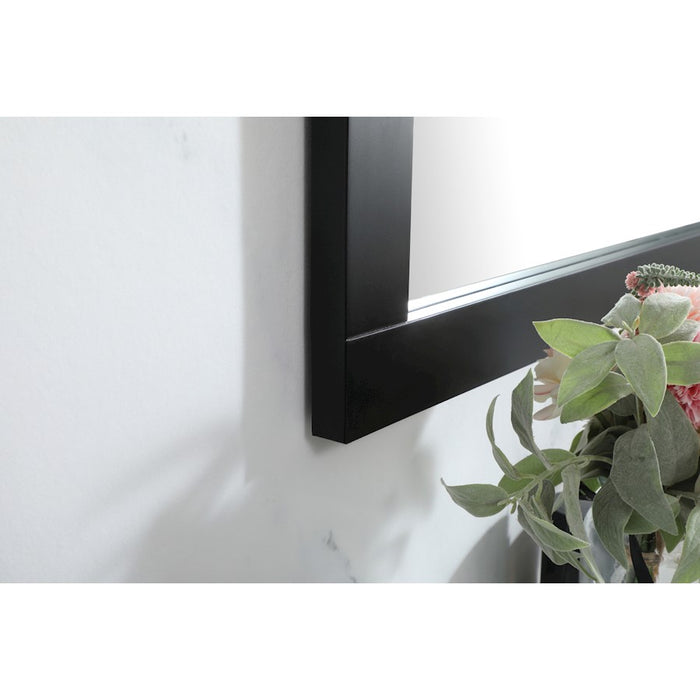 Elegant Decor Aqua Vanity Mirror 42X36", Black