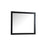 Elegant Decor Aqua Vanity Mirror 42X36", Black