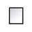 Elegant Decor Aqua Vanity Mirror 42X36", Black