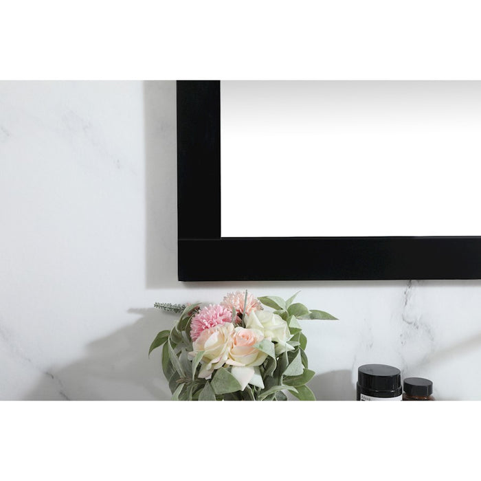Elegant Decor Aqua Vanity Mirror 48X36", Black