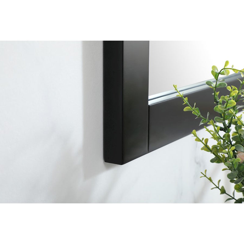 Elegant Decor Aqua Vanity Mirror 48X36", Black
