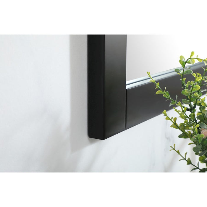 Elegant Decor Aqua Vanity Mirror 48X36", Black