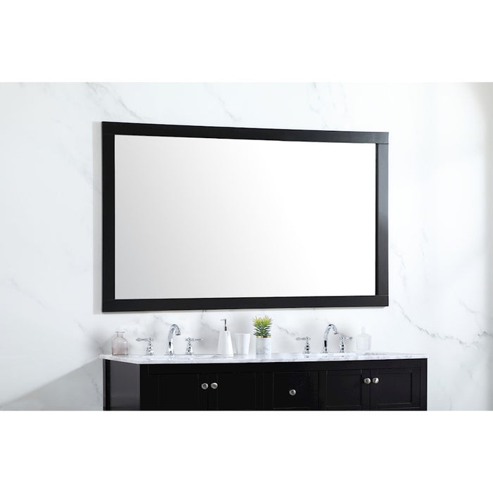 Elegant Decor Aqua Vanity Mirror 60X36", Black