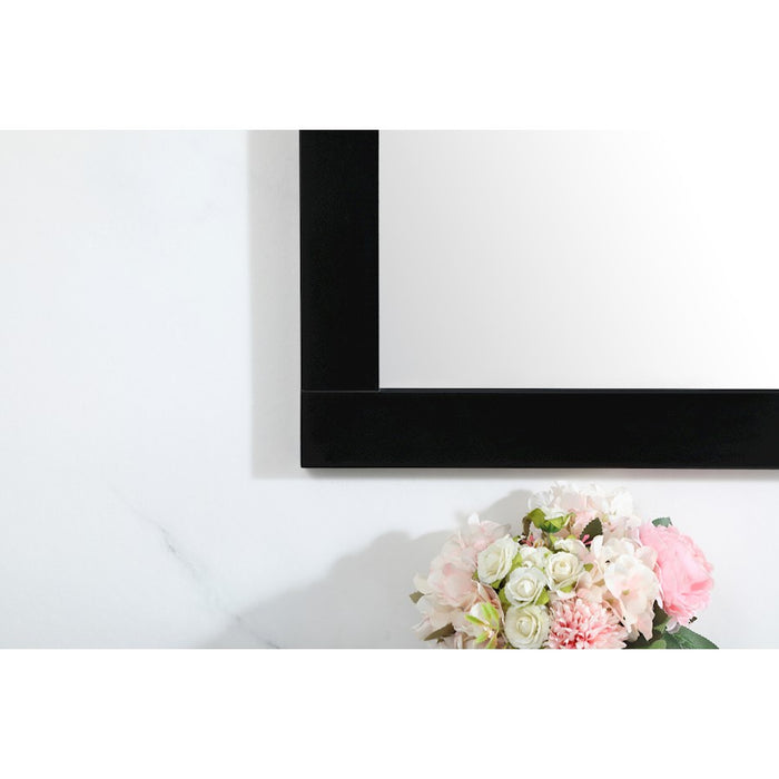 Elegant Decor Aqua Vanity Mirror 60X36", Black