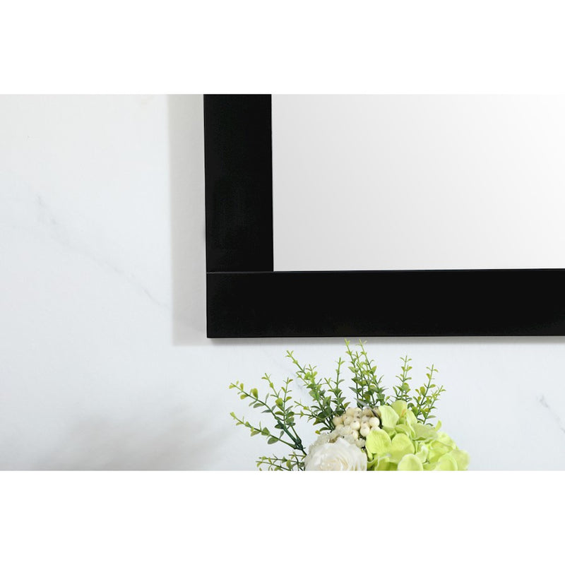Elegant Decor Aqua Vanity Mirror 72X36", Black