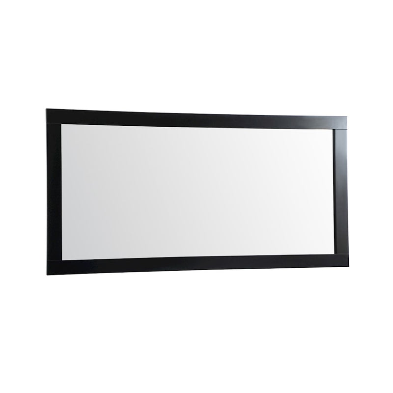 Elegant Decor Aqua Vanity Mirror 72X36", Black
