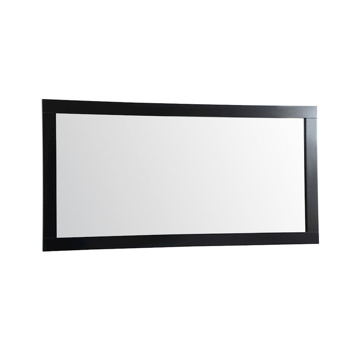 Elegant Decor Aqua Vanity Mirror 72X36", Black