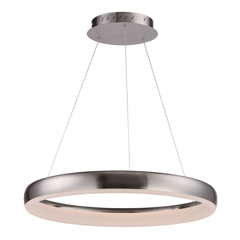 ET2 Lighting Innertube-Single Pendant, 28W, Satin Nickel