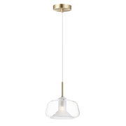 ET2 Lighting Deuce 1-Light 7" LED Pendant, Satin Brass
