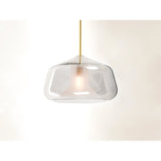 ET2 Lighting Deuce 1-Light 7" LED Pendant, Satin Brass