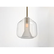 ET2 Lighting Deuce 1-Light 6" LED Pendant, Satin Brass