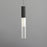 ET2 Lighting Reeds Pendant, Black/Clear Ribbed